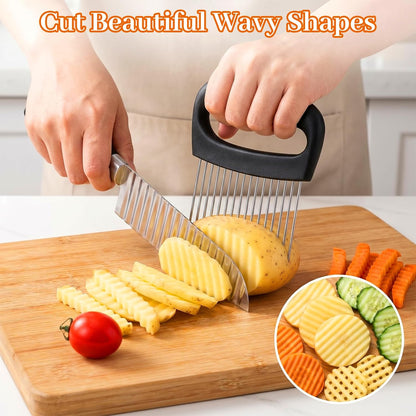 Onion Holder Stainless Steel Onion Slicer | Onion Cutter Vegetable Chopper Tomato Slicer Meat Tenderizer Tool Food Slicing Guide for Potato Avocados Egg Fruit Lemon