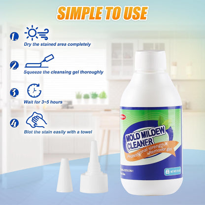 GELIVABLE Mold Mildew Cleaner Gel Household Cleaner for Wall Tiles Grout Sealant Bathroom Cleaning Home Kitchen Sinks Cleaning - 8 Fl.Oz(Pack of 1)