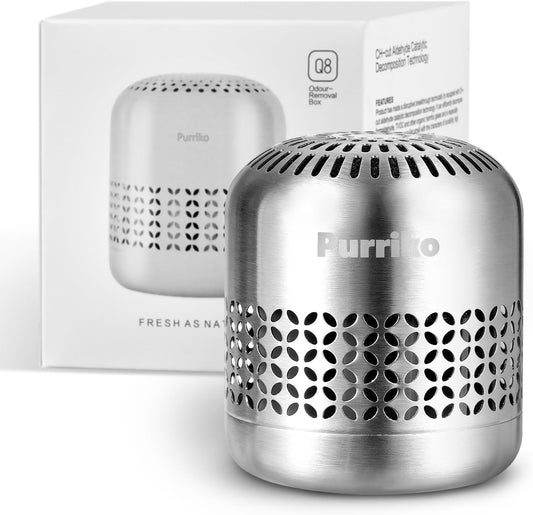 Purriko Refrigerator Deodorizer, Long-Lasting Fridge Odor Eliminator | Replaces Baking Soda and Activated Carbon, Reusable Fridge Deodorizer