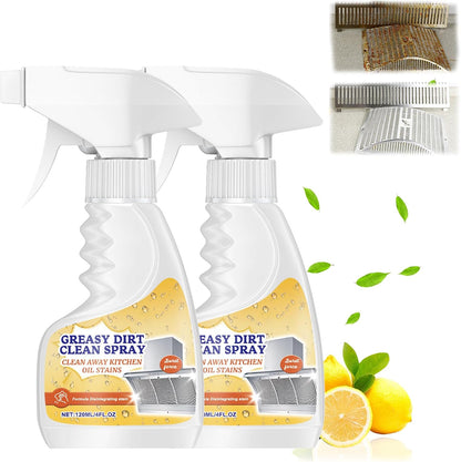 Kitchen Heavy Duty Cleaner Spray,All-Purpose Oil Stain Cleaner,Kitchen Remover Degreaser Spray,Foam Cleaner,Dissolve Grease & Oil Stains,Bathroom Cleaning(2pcs)