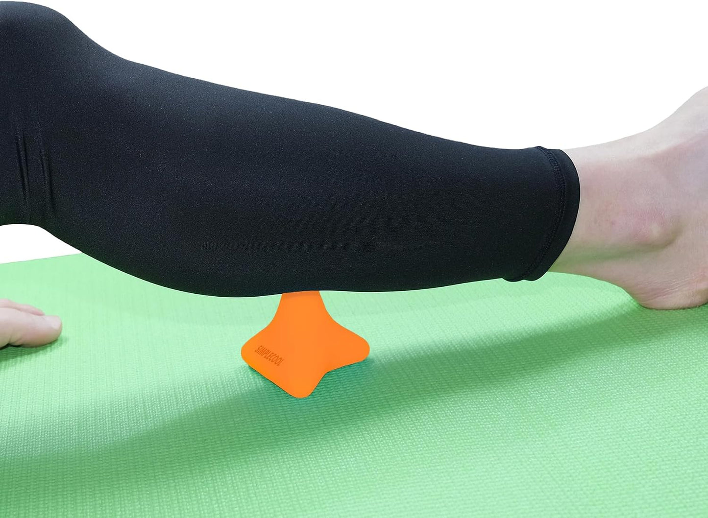 Manual Trigger Point Massage Tool Small Massager Ball 3″×2.6″ Blue | For Deep Tissue Myofascial Release Physical Therapy Plantar Fasciitis Pain Relief Muscle Knot Psoas Hip Flexor Iliacus