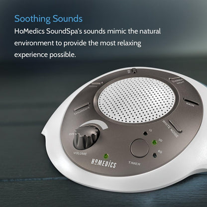 Homedics SoundSleep White Noise Sound Machine, Blue