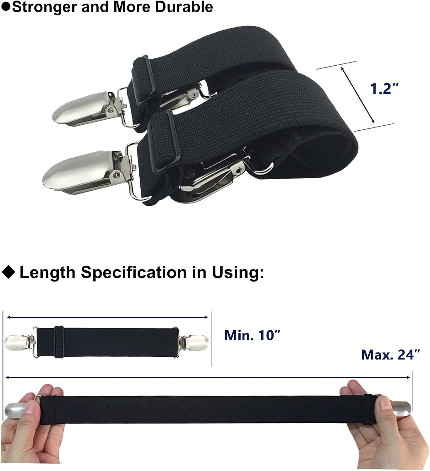 RayTour Sheet Straps Bed Sheet Keeper Holder for Corners Sheet Stays Suspender Clips Fitted Sheet Holder Clips Garters Fasteners Mattress Clamps