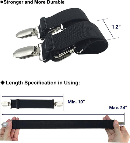 RayTour Sheet Straps Bed Sheet Keeper Holder for Corners Sheet Stays Suspender Clips Fitted Sheet Holder Clips Garters Fasteners Mattress Clamps