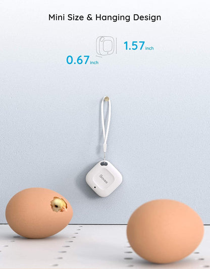 Govee Smart Bluetooth Thermometer Hygrometer H5074, Mini Humidity Sensor | Monitor temp/humidity with alerts, 262ft range. Export 2-yr data, precision sensor, portable. For greenhouse & incubators