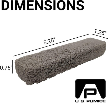 PUMIE Scouring Stick 2 Pack, Toilet Bowl Ring Remover, Heavy Duty Extra Strong Pumice Cleaning Bar, Pumice Stone for Cleaning Toilet Rings, Bathroom & Kitchen Stains by USPumice