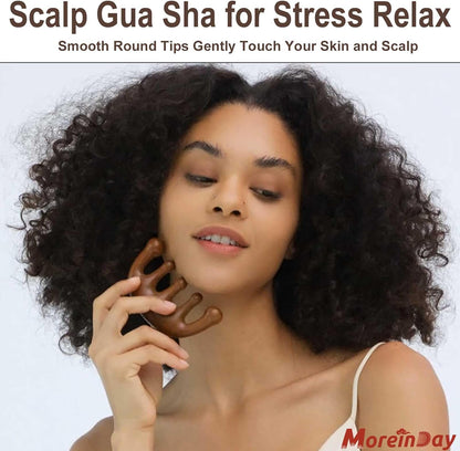 Head Massager Scalp, Wooden Scalp Massager, Foot Massage Tool
