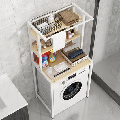 Gdrasuya10 3 Tier Over the Washer and Dryer Storage Shelf, Black Washing Machine Storage Utility Rack Freestanding Laundry Storage Shelf Organizer Space Save for Laundry Room Organization