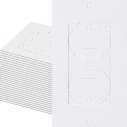 Outlet Insulators Draft Sealers, 30 Pack Electrical Outlet Insulation Pads, EVA Foam Gasket for Wall, Light, Switch Socket Cover Compatible with Duplex Toggle Rocker Wall Plate Openings