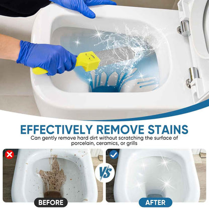 9 Pack Cleaning Pumice Stone Toilet Bowl Stick Cleaner with Handle Hard Water Ring Calcium Buildup Stains Remover Powerfully for Cleaning Toilet Bathtubs Kitchen Sink Grill Pools