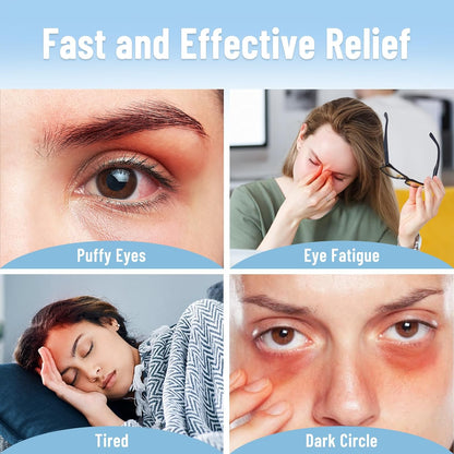 Cooling Eye Mask, Cold Eye Mask for Puffiness, Reusable Ice Eye Masks for Dark Circles And Puffy Eyes, Relieve Your Migraines and Headaches with Gel Eye Masks Therapy, Long-Lasting Comfort, Light Blue