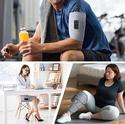 Cordless Leg Massager with Heat and Compression, Rechargeable Leg Compression Massager for Circulation, Muscle Relaxation for Calf, Gifts for Dad Mom Men Women Gym Office Home (1 Piece)