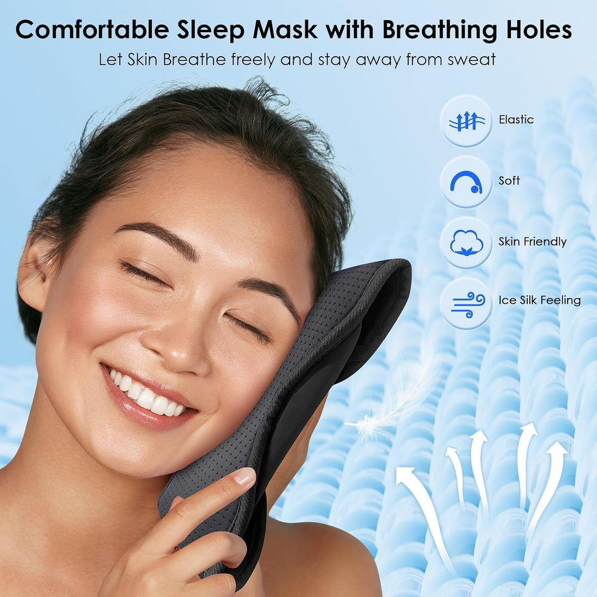 MUSICOZY Sleep Headphones Bluetooth 5.4 Sleep Mask with HD Sound