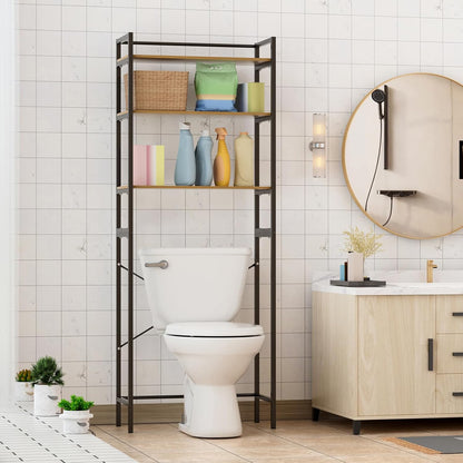 Over Washer and Dryer Storage Shelves for Washer Dryer Countertop, Laundry Room Storage Organizer, Over the Toilet Shelf Suit Washing Machine Width Within 25.59", Hold 50lbs 【Ship from US】