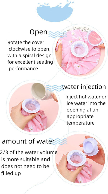 Hot and Cold Reusable Ice Bag for Sport Injuries Ice Pack for Injuries, Hot & Cold Therapy, Teeth Pain Cold Pack, Headaches Cold Ice Bag Hot Cold Therapy for Head Shoulder Back Knee 2PCS