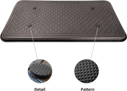 Finorder Boot & Shoe Trays, 2 Pack, 30" x 15" x 1.2", Gray | Multi-Purpose Duty Shoe Mat for Indoor and Outdoor, Plastic Pet Feeding Mat, Plastic Boot Tray for All Weather