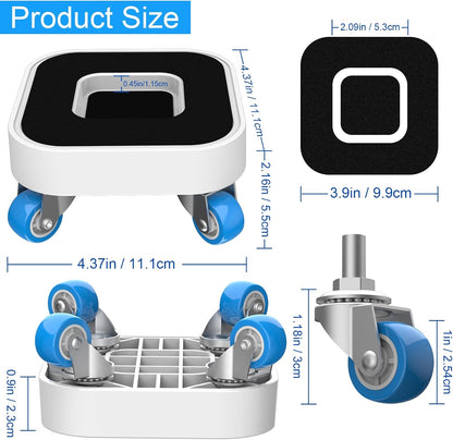 New Upgrade Furniture Sliders: Furniture Movers with Wheels & Groove | Furniture Dolly with 360° Rotatable Wheels - Appliance Roller for Moving Heavy Sofa Bed - Load Capacity Up to 750lb