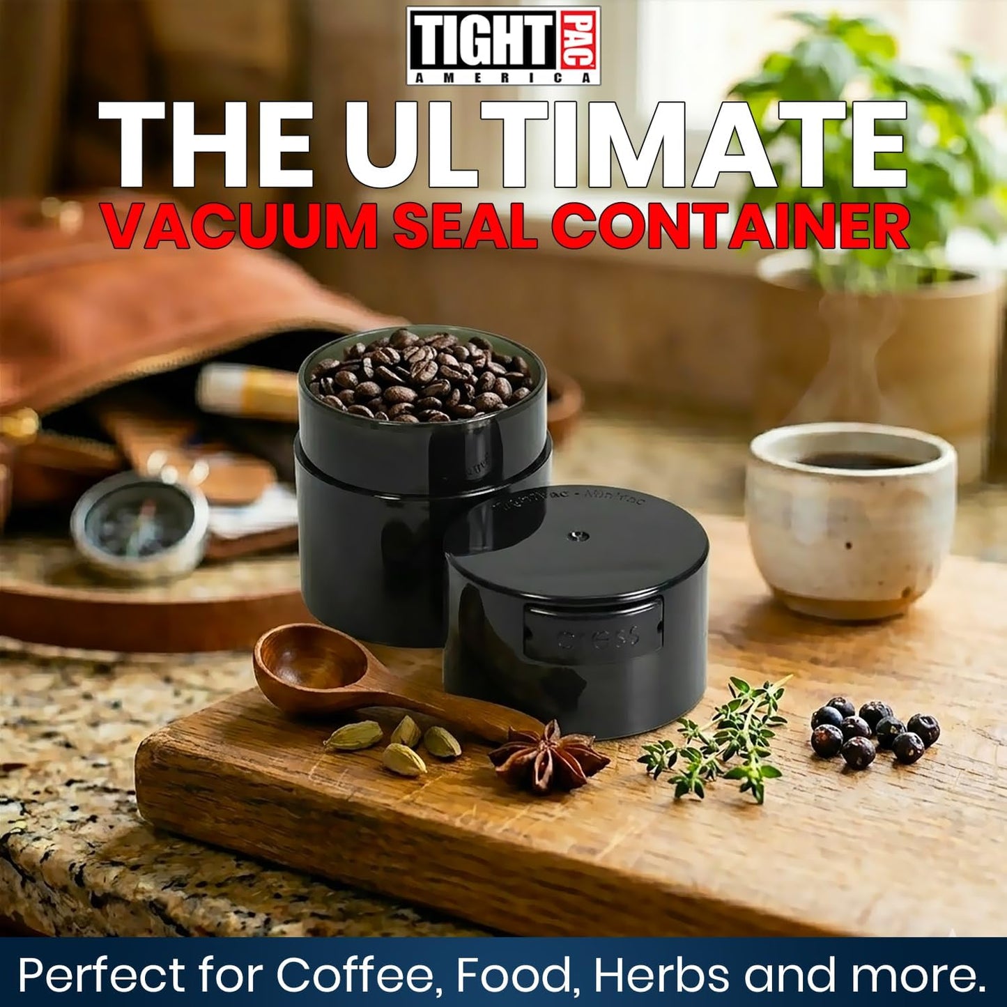 Minivac - 10g to 30 grams Airtight Multi-Use Vacuum Seal Portable Storage Container for Dry Goods, Food, and Herbs - Green Clear