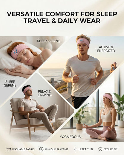 Navly Sleep Headphones Bluetooth Headband for Side Sleepers