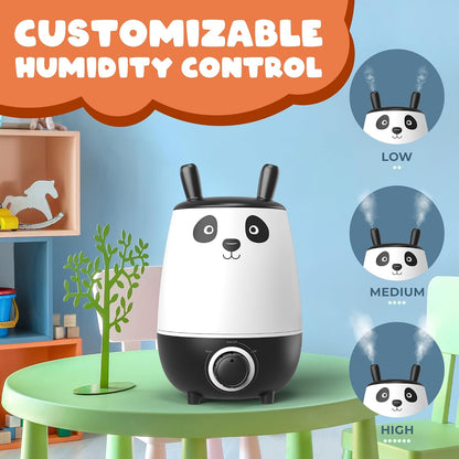 Everlasting Comfort 2.5L Kids Humidifiers for Bedroom - Easy to Clean 24HR Runtime No-Filter Quiet Kids & Baby Humidifier for Nursery, Home, Plants, Allergies, Dry Skin, Congestion, Indoor