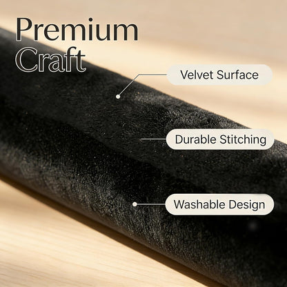 39" Door Draft Stopper - Adjustable Under Door Blocker, Double Sided Weather Stripping for Noise & Dust Proof - Universal Fit (Removable Fabric/Sponge)(Black)