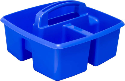 Storex 2-Compartment Large Cleaning Caddy – Multipurpose Supply Organizer with Handle - Black, 1-Pack (00973A06C)