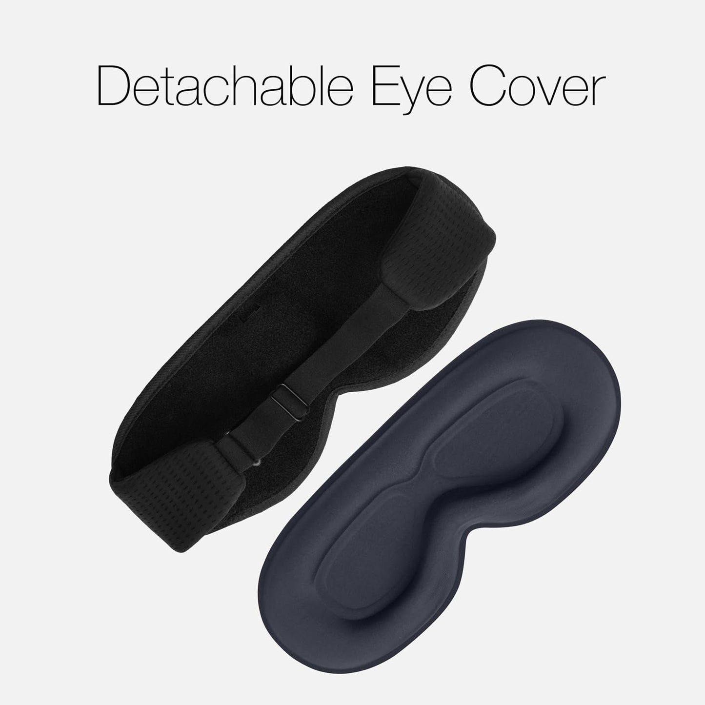 Sleep Headphones, Sleep Mask with Bluetooth Headphones, Ventilated Fabric, Adjustable Fit, 100% Blackout 3D Contoured Eye Cups, Sleeping Headphones for Side Sleepers