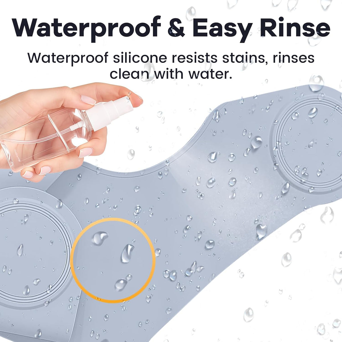 Wokyo Silicone Hair Cutting Collar, Non-slip Hair Cutting Mat Haircut Cape Catcher Neck Wrap Guard Neck Fitting Accessories