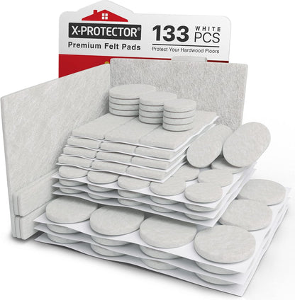 Felt Furniture Pads X-PROTECTOR 235 PCS Premium Furniture Pads - Felt Pads Furniture Feet Best Wood Floor Protectors - Protect Your Hardwood & Laminate Flooring! | Furniture Feet Best Wood Floor Protectors - Protect Your Hardwood & Laminate Flooring!