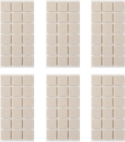 Felt Pads Small 3/8" Felt Pads for Cabinet Doors Bumpers, Cabinet Cushion Dots Felt Cabinet Door Stops, Self Adhesive Thick Bumper Pads to Protect Surfaces -Anti Scratch 234 Pcs Round Brown