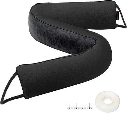 MAGZO Door Draft Stopper 36 Inches, Energy Saving, Gray | Weighted Sound Proofing for Door Draft Blocker, Under Door Gap Filler with Machine Washable Fabric