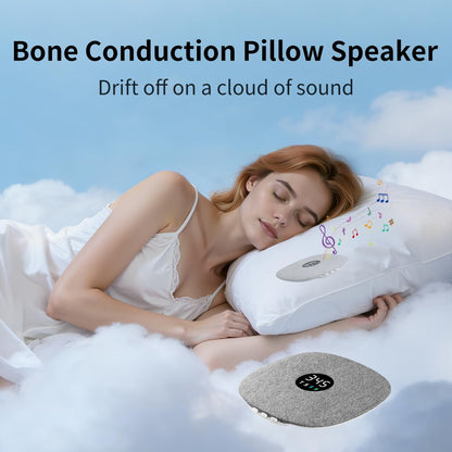 Under Pillow Speaker for Sleeping, Pillow Speaker for Sleeping with White Noise &Timer, Wireless Sleep Aid with Stereo Bass Private Sleep Headphones for Side Sleepers-Light Purple