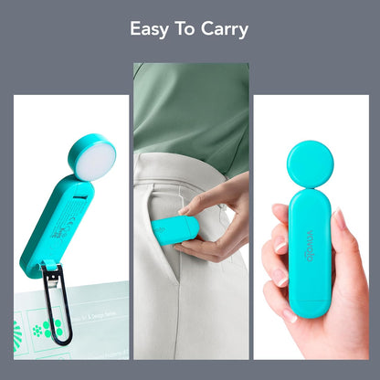 VAVOFO USB Rechargeable Bookmark Reading Light, Blue Light Blocking Amber LEDs for Bedtime Reading - Clip On, 9 Lighting Modes