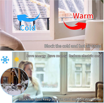 Window Seal Strip Tape for Winter Clear,1in x 32.8FT | Weather Stripping Sealing Insulation Tape for Windows and Door, Window Frame Sealer Draft Blocker Doors Seals Strips