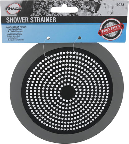 Danco Shower Hair Catcher Baskets, 6-Pack, Black (10739P)
