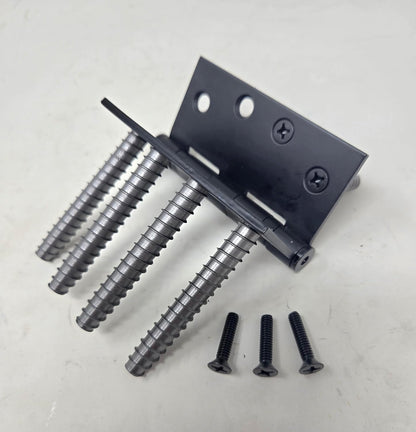 4-Pack #9 x 3 Permanent Stripped Door Hinge Screw Hole Repair Kit | Reinforces hinges, strike plates and door jambs. Installs in minutes. Made in USA