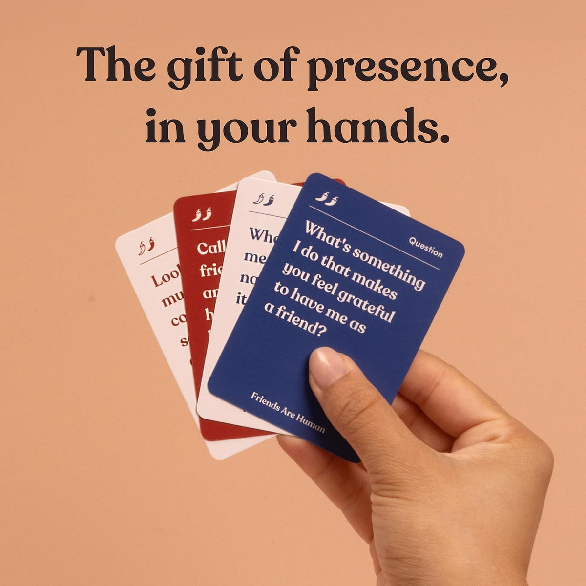 Friends are Human Conversation Cards for Friendship and Bonding, 140 Cards