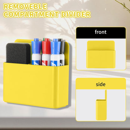 Camelmother 2Pcs Magnetic Dry Erase Marker Holder For Whiteboard Fridge | 2Slots Locker Accessories Teacher Classroom Must Haves Fridge magnets