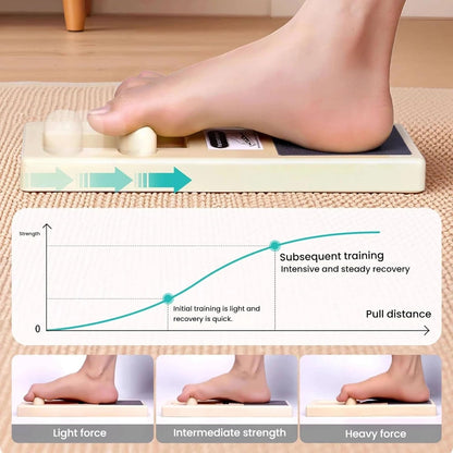 Professional Ankle Strengthener and Foot Arch Trainer, Foot Exerciser Ballet Foot Stretcher Strengthening Equipment, Single Leg Ballet Stretcher Exercise Device, Physical Therapy Balance Slider,Beige