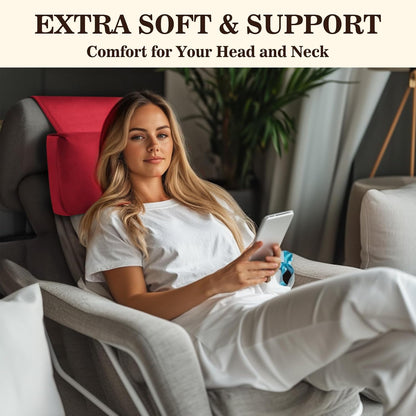 Recliner Headrest Pillow, Adjustable Comfort Neck & Head Support Pillow