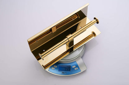 Double Toilet Paper Holder with Shelf Brushed Nickel Toilet Paper Holder Wall Mounted