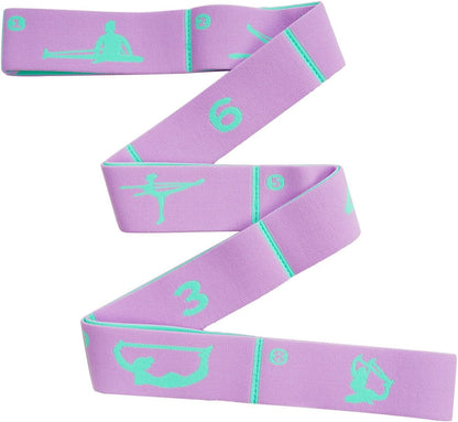 8 Loops Stretching Strap for Kids, Extended Dance Stretch Band Elastic for Ballet & Gymnastics, Children's Resistance Bands for Flexibility Training, Dance Equipment for Girls