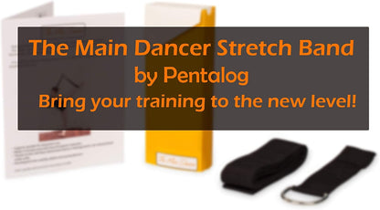 Stretch Band - to Improve Leg Stretching - Perfect Home Equipment for Ballet, Dance and Gymnastic Exercise - Excellent Gift for Your Friends and Loved Ones - Made in Europe