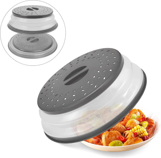 Microwave Splatter Cover Collapsible Microwave Cover for Food 10.5 inch