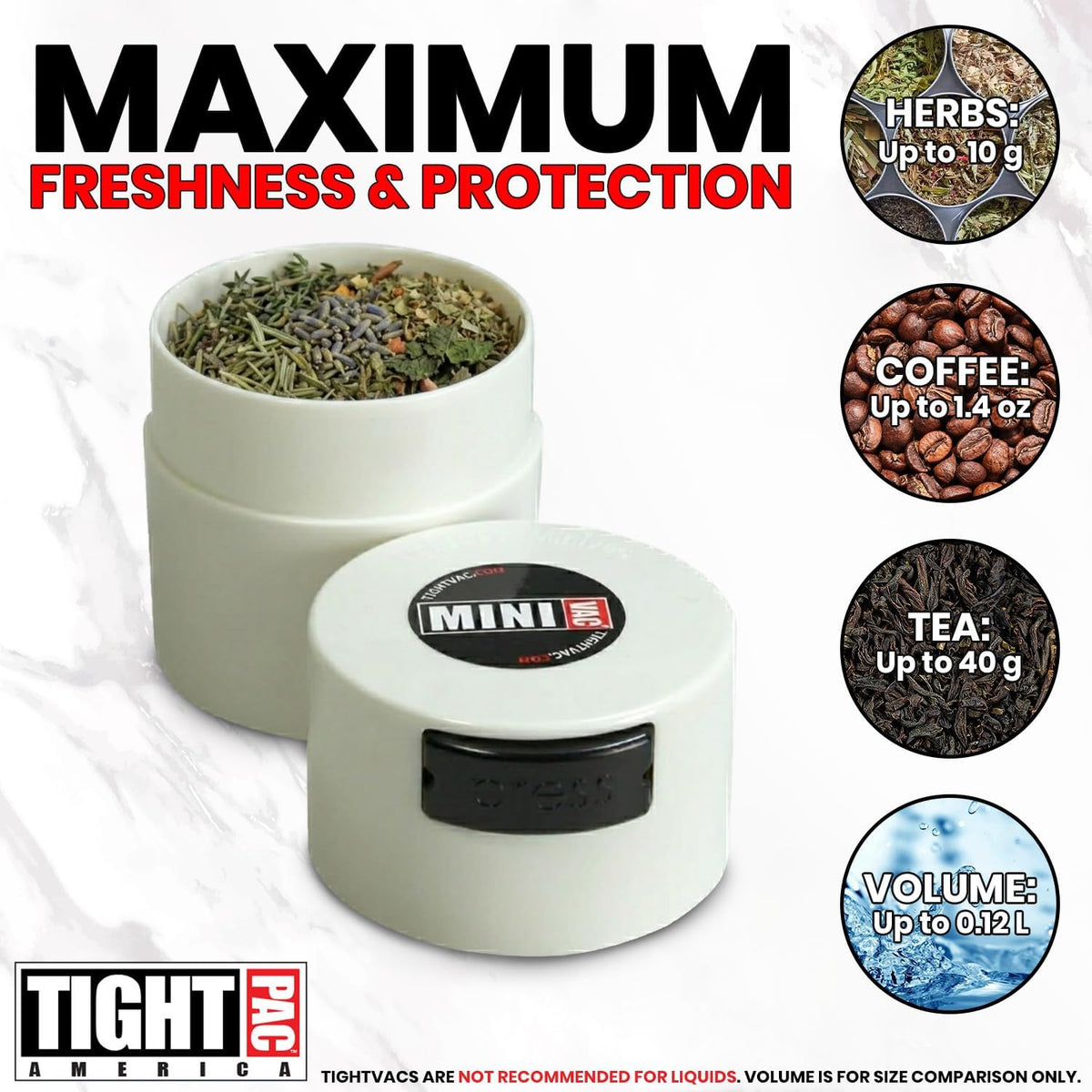 Minivac - 10g to 30 grams Airtight Multi-Use Vacuum Seal Portable Storage Container for Dry Goods, Food, and Herbs - Green Clear