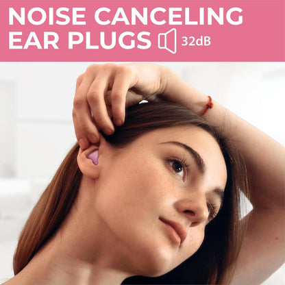 Peace&Quiet PQ Wax Ear Plugs for Sleeping, Swimming - 15 Soft Noise Cancelling Silicone Gel Wax Earplugs for Sleep and Swimmers, Ear Protection with Sound Blocking Level of 32 Db, (15-Pillows)