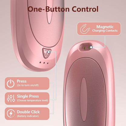 Electric Hand Warmers Rechargeable 2 Pack with Charging Case