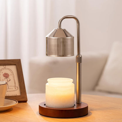 MOAFINA White Candle Warmer Lamp with Timer,Height Adjustable Dimmable
