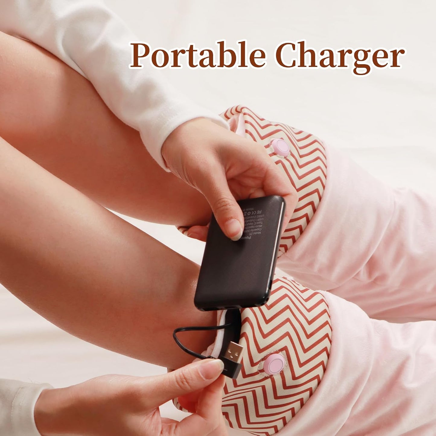 3-in-1 Heated Foot Warmers for Sleeping & Office, 5000mAh Battery Lasts All Night, 3 Adjustable Heat Settings, Electric Warming Socks/Mat for Women with Cold Feet