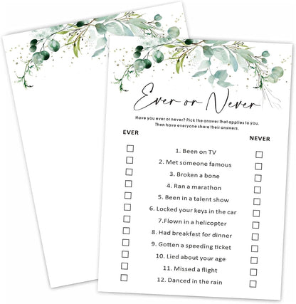 What’s on Your Phone Game Cards Set of 30, 5x7 in Icebreaker Bingo Cards, Greenery Office Team Games, Birthday Party Games for Adults, Back to School - 02